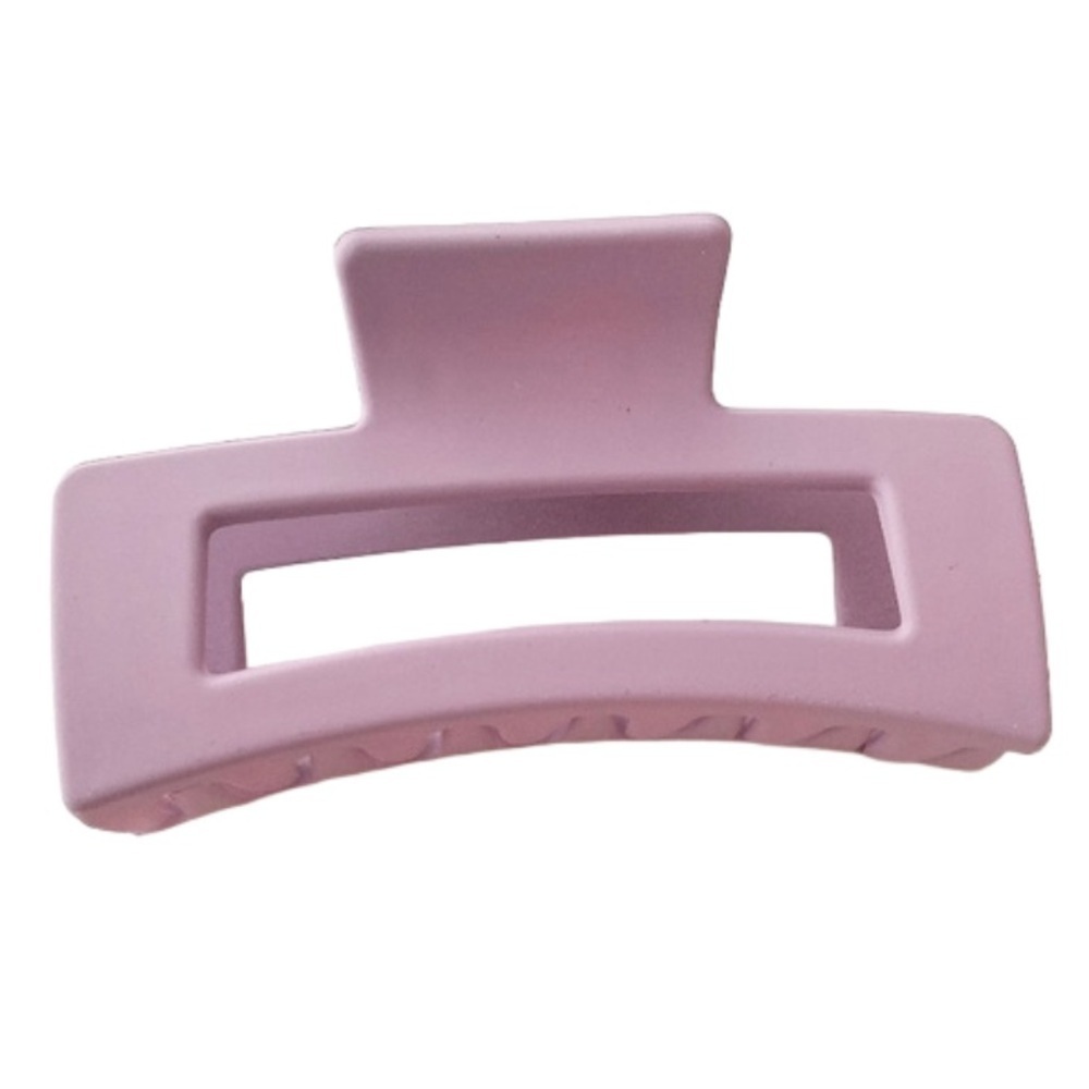 $12 (2 for $20) Large Solid Matte Lavender Hair Claw Clip Rectangular Crab Clip
